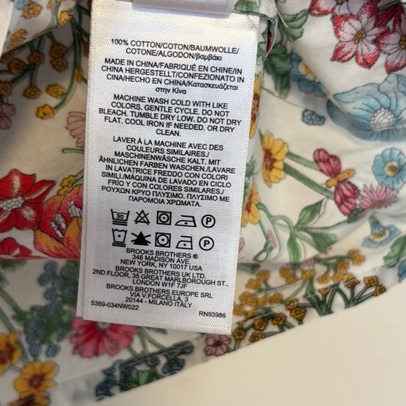 Brooks Brothers garden print ruffle tank , sz : 6 - Picture 11 of 11